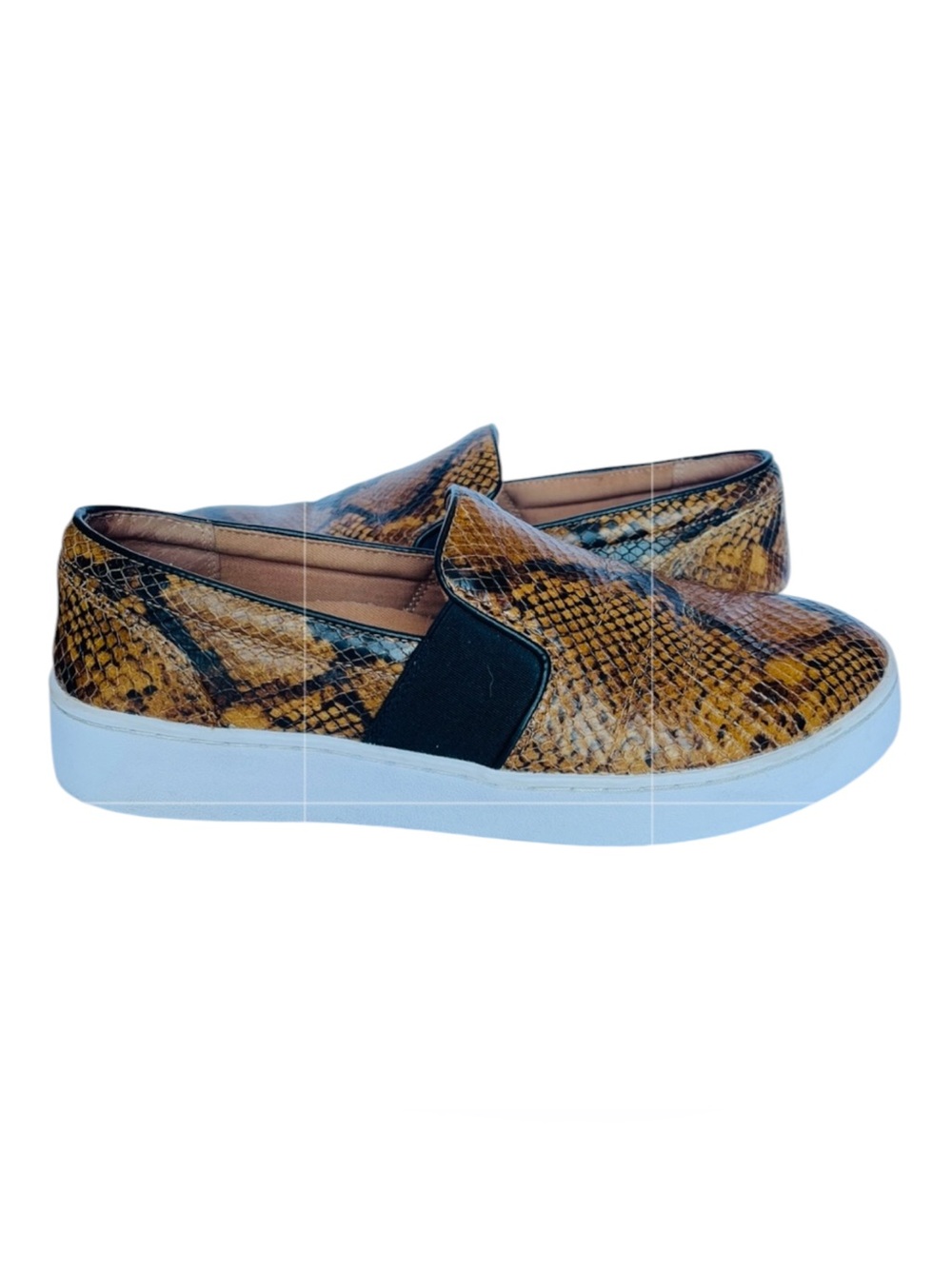 VIONIC SPLENDID DEMETRA WOMANS SNAKESKIN SLIP ON LOAFERS SZ 7.5